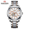 NAKZEN Men Automatic Watch Miyota 82S7 Sapphire Luxury Mechanical Wristwatch Stainless Steel Waterproof Watch Clock relogio 6023-6