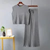 Loose Casual Two Piece Set Large Solid Color Fashion