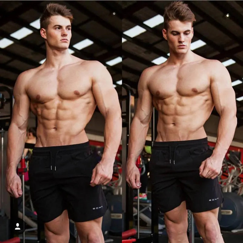 Men Gym Fitness Loose Shorts