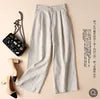 Linen Wide-leg Casual Pants