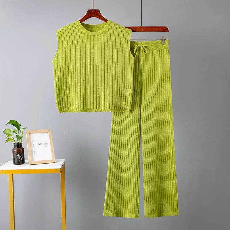 Loose Casual Two Piece Set Large Solid Color Fashion