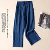Linen Wide-leg Casual Pants