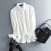 Versatile Chiffon White Long Sleeved Women's Shirts