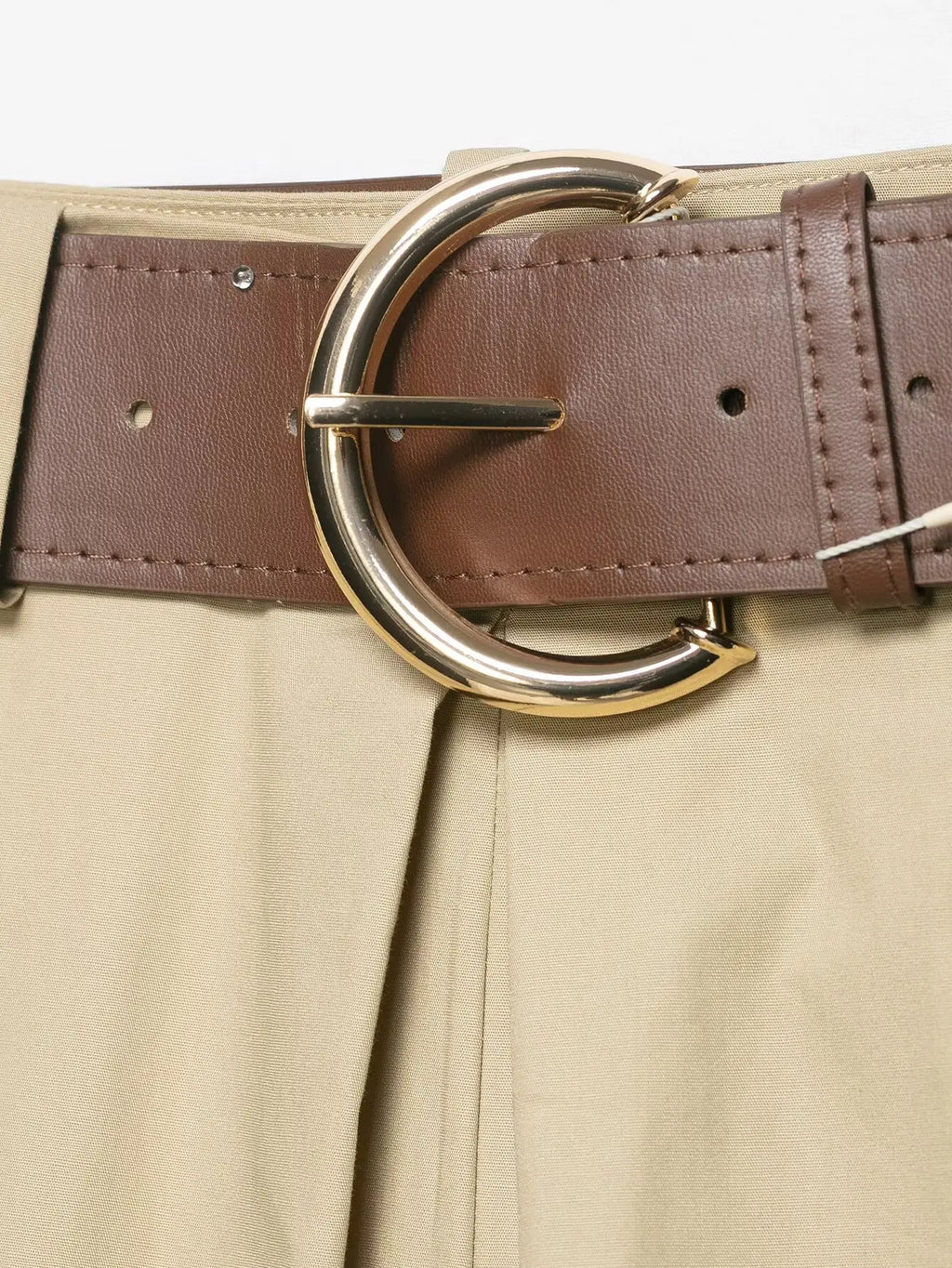 Women's  Spring Wide-Leg Shorts with Belt