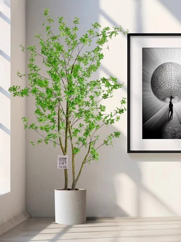 Indoor Living Room Decorative Faux-Beech Tree
