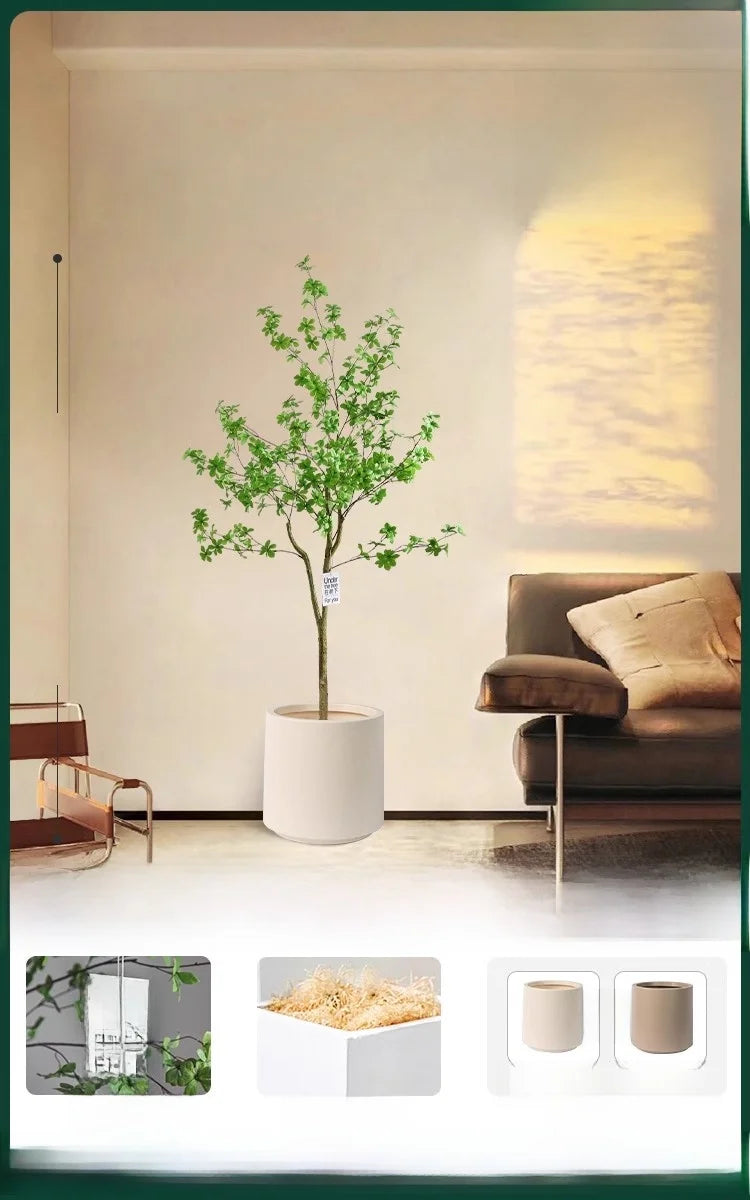 Indoor Living Room Decorative Faux-Beech Tree