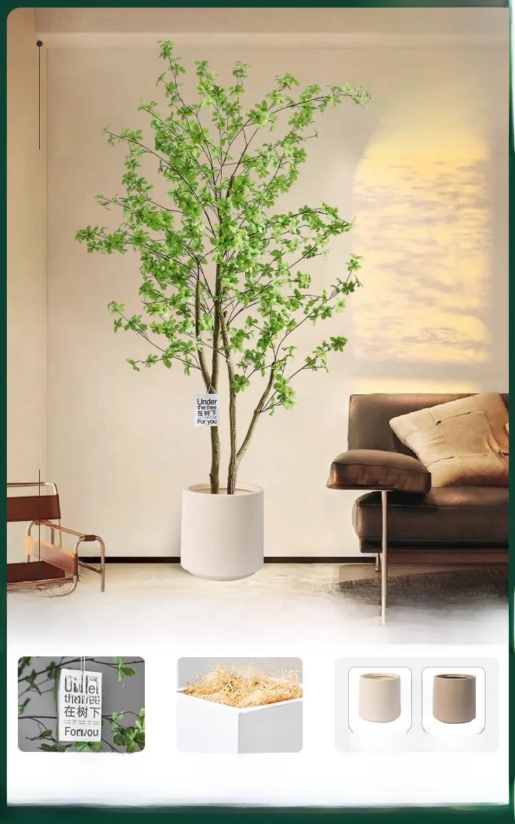 Indoor Living Room Decorative Faux-Beech Tree