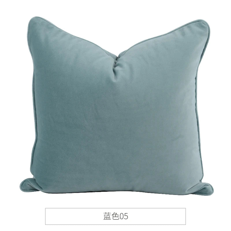 Medicci Home Luxurious Italy Velvet Pillowslip Throw Pillow Covers High Grade Solid Color Cushion Case For Living Room Sofa Bed