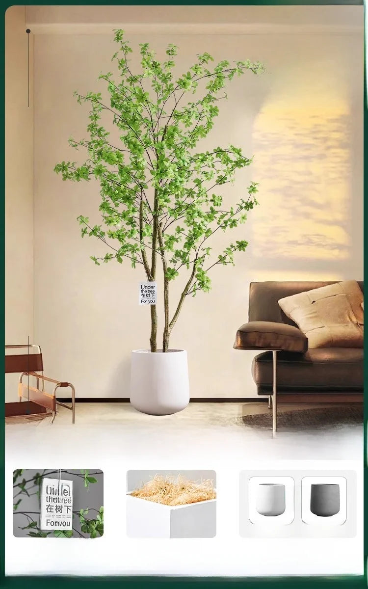Indoor Living Room Decorative Faux-Beech Tree