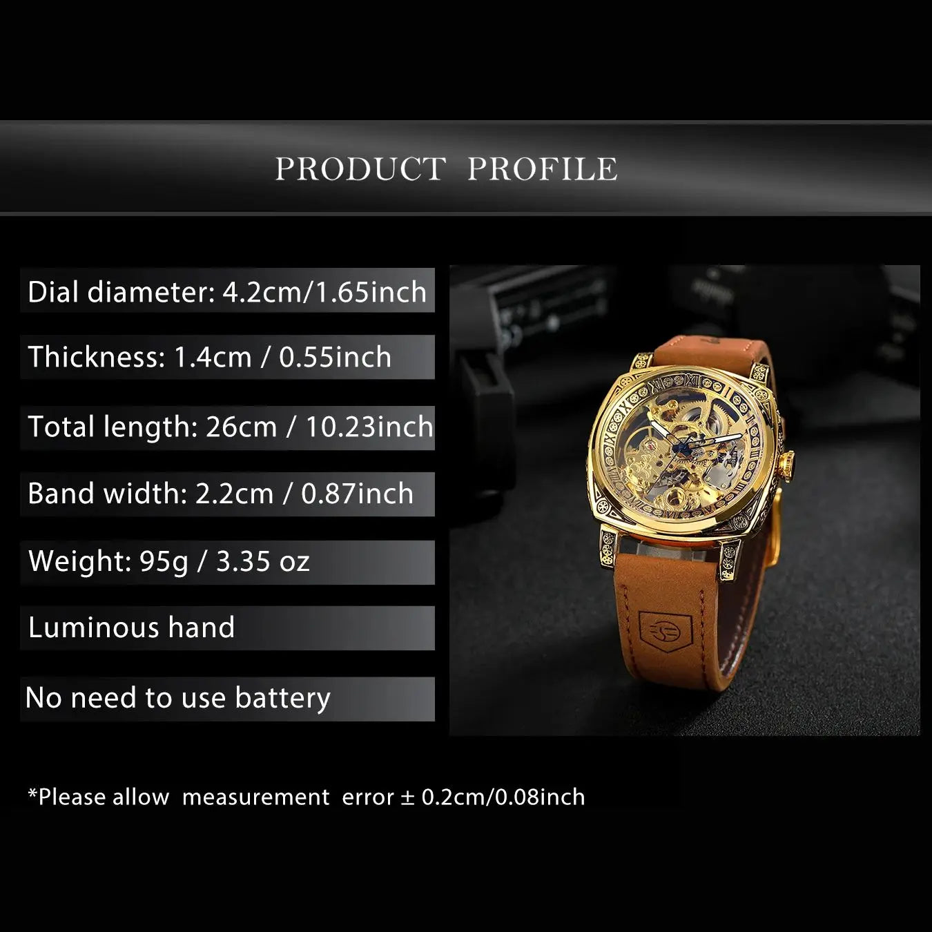 Forsining Royal Retro Skeleton Automatic Mechanical Watch for Men