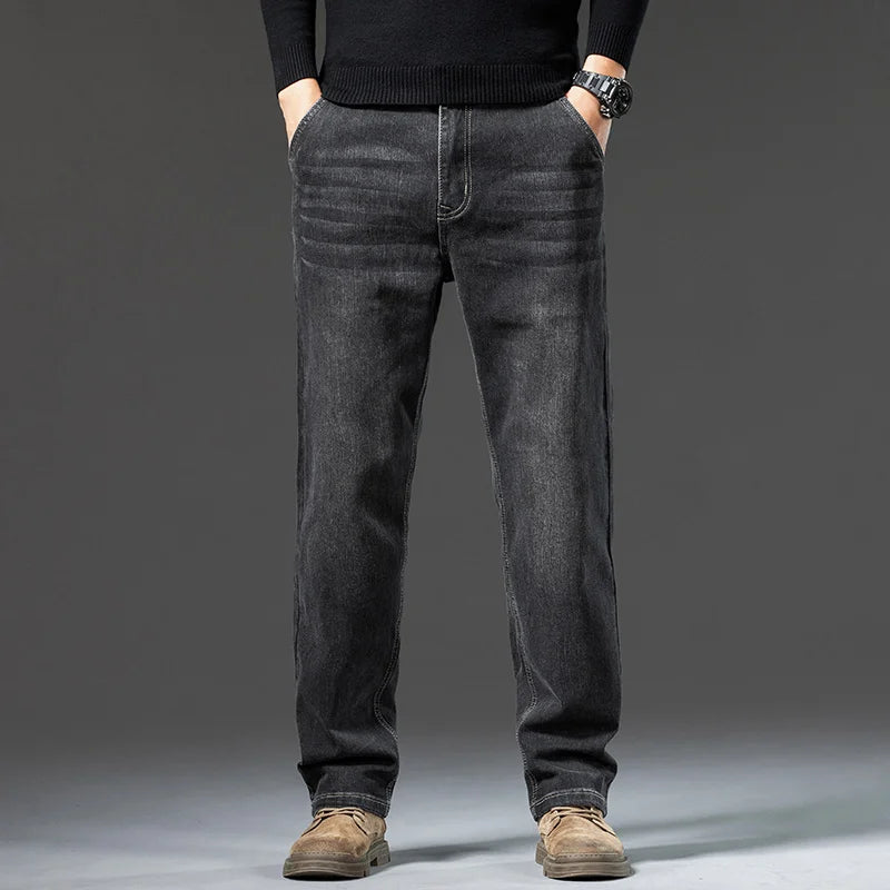Retro loose straight leg jeans