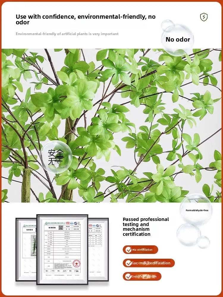 Indoor Living Room Decorative Faux-Beech Tree
