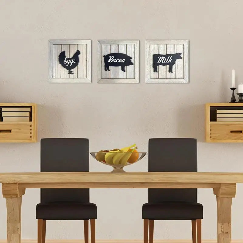 3 Framed Wall Art Decor