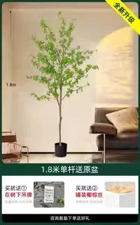 Indoor Living Room Decorative Faux-Beech Tree