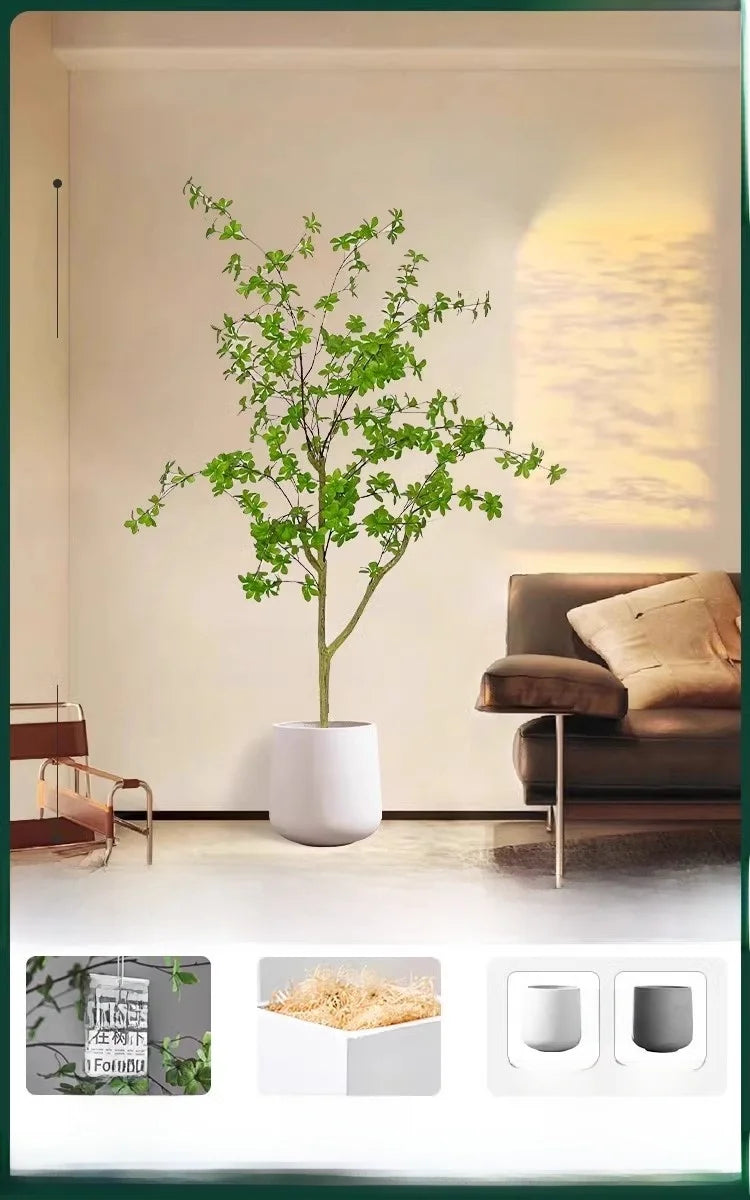 Indoor Living Room Decorative Faux-Beech Tree