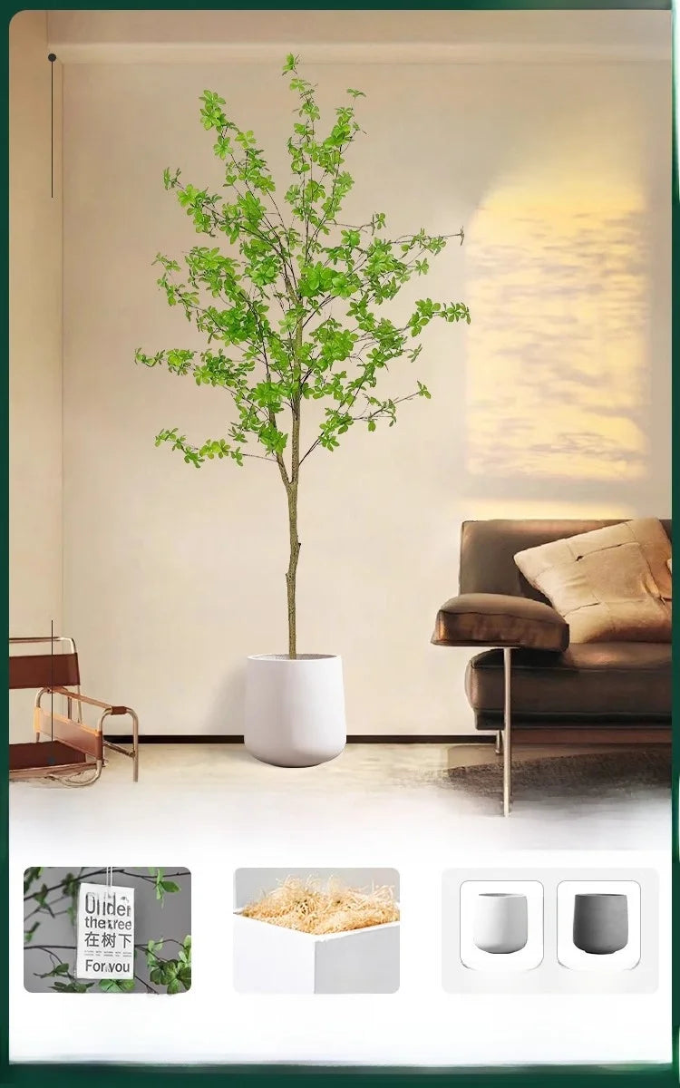Indoor Living Room Decorative Faux-Beech Tree