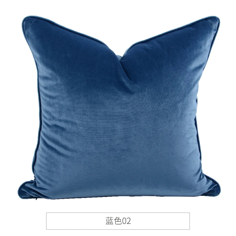 Medicci Home Luxurious Italy Velvet Pillowslip Throw Pillow Covers High Grade Solid Color Cushion Case For Living Room Sofa Bed