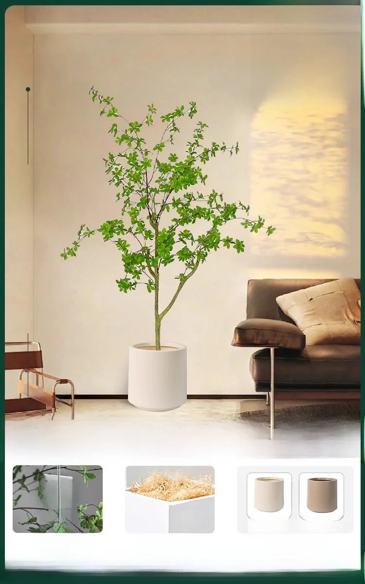 Indoor Living Room Decorative Faux-Beech Tree