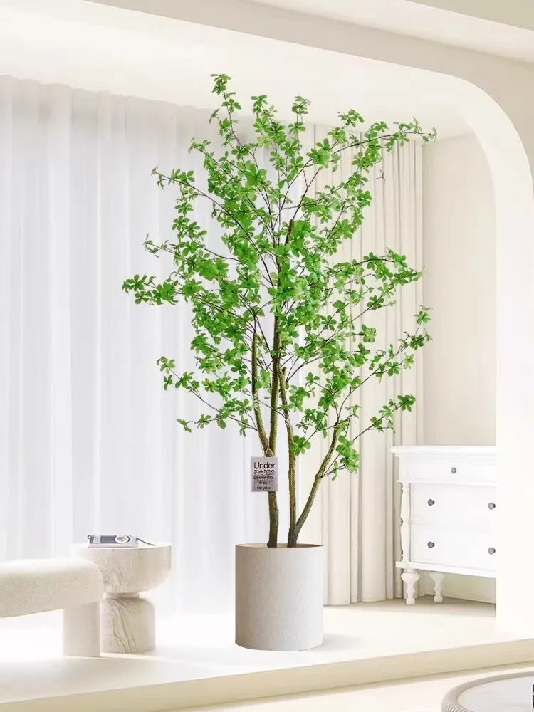 Indoor Living Room Decorative Faux-Beech Tree