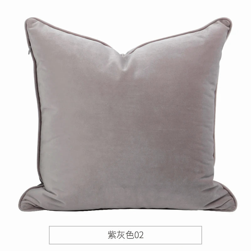 Medicci Home Luxurious Italy Velvet Pillowslip Throw Pillow Covers High Grade Solid Color Cushion Case For Living Room Sofa Bed