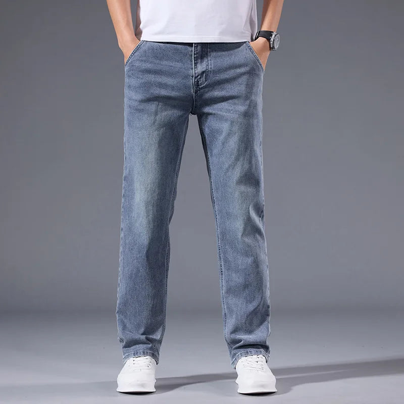 Retro loose straight leg jeans