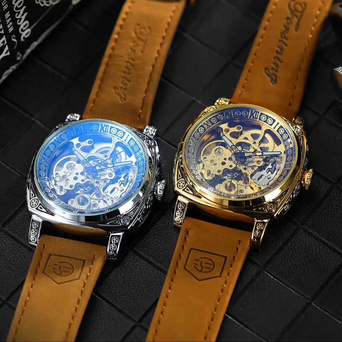 Forsining Royal Retro Skeleton Automatic Mechanical Watch for Men