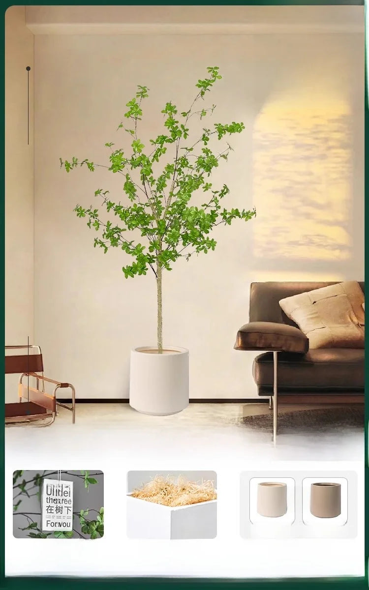 Indoor Living Room Decorative Faux-Beech Tree