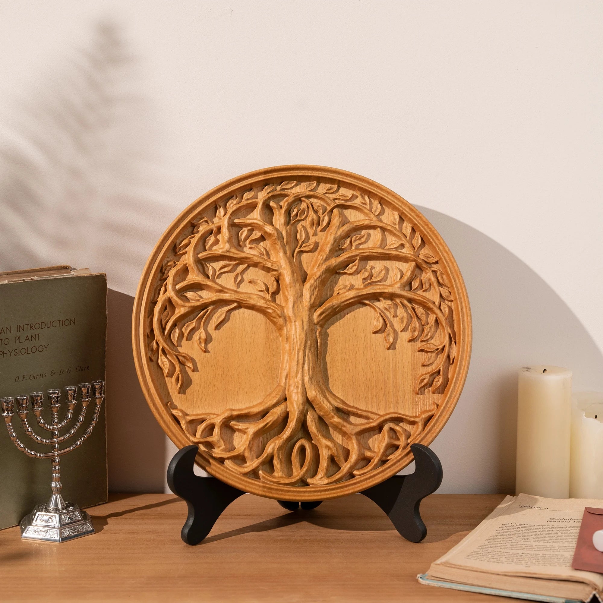 Tree of Life Wall Art Decoration, Family Tree Sign, Hanging Wooden Craft, Ornament for Home, Bedroom, Living Room Decor