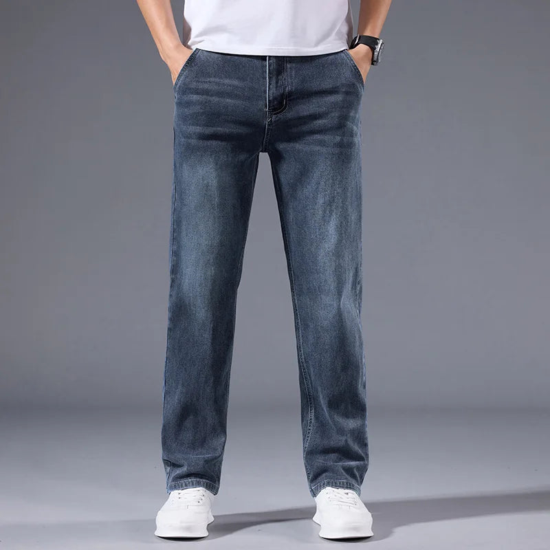 Retro loose straight leg jeans