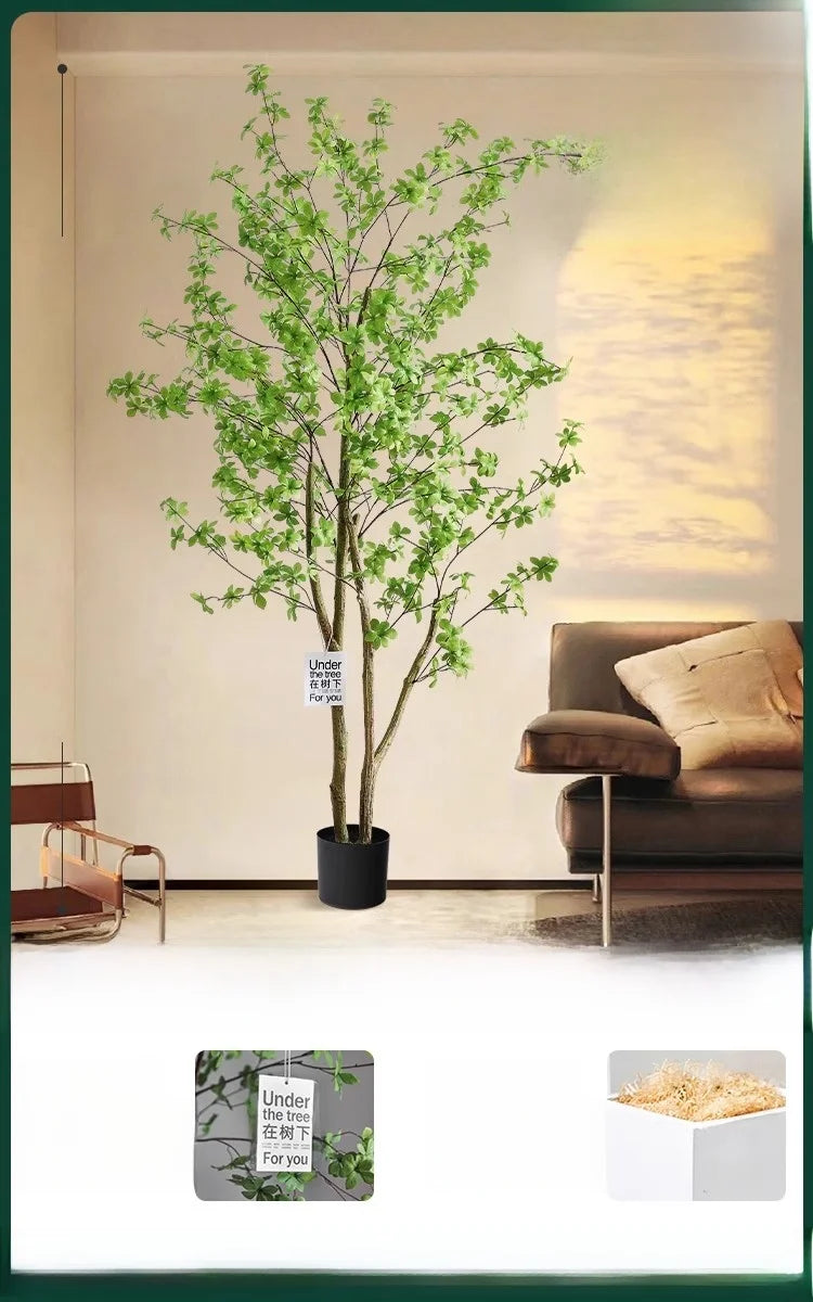 Indoor Living Room Decorative Faux-Beech Tree