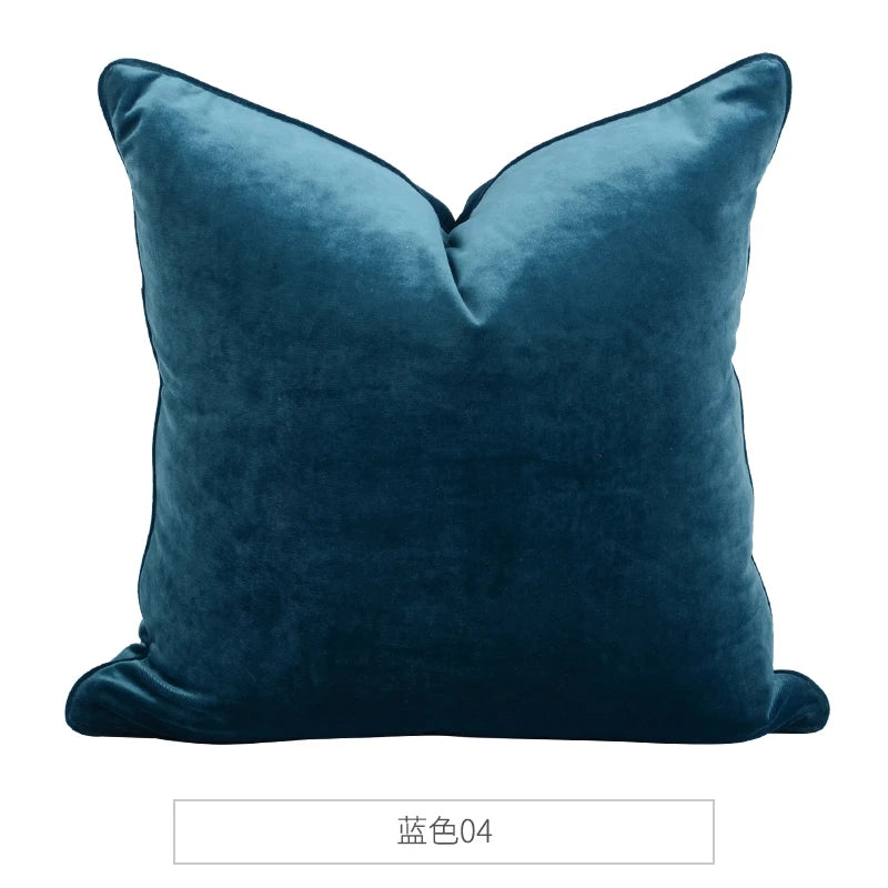 Medicci Home Luxurious Italy Velvet Pillowslip Throw Pillow Covers High Grade Solid Color Cushion Case For Living Room Sofa Bed