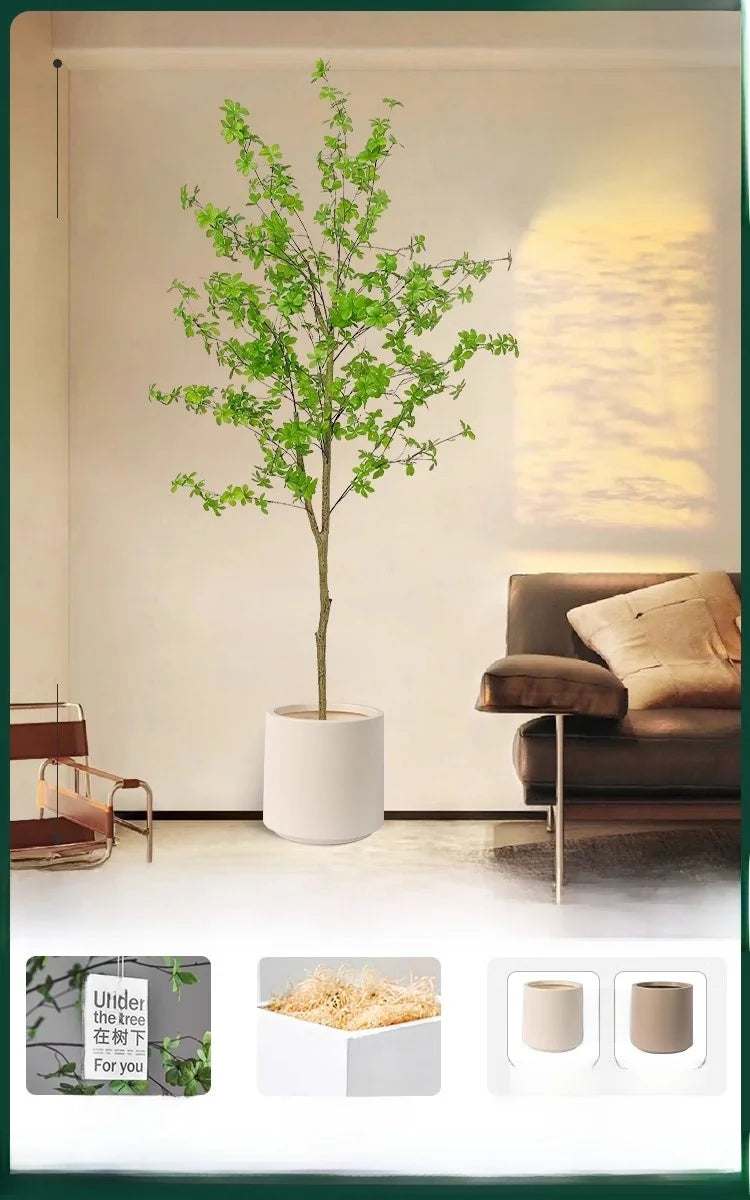 Indoor Living Room Decorative Faux-Beech Tree