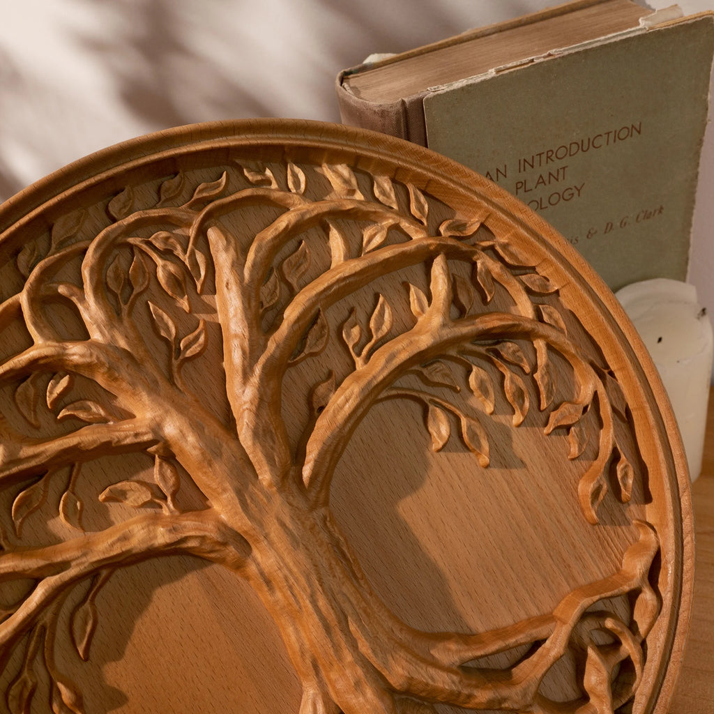 Tree of Life Wall Art Decoration, Family Tree Sign, Hanging Wooden Craft, Ornament for Home, Bedroom, Living Room Decor