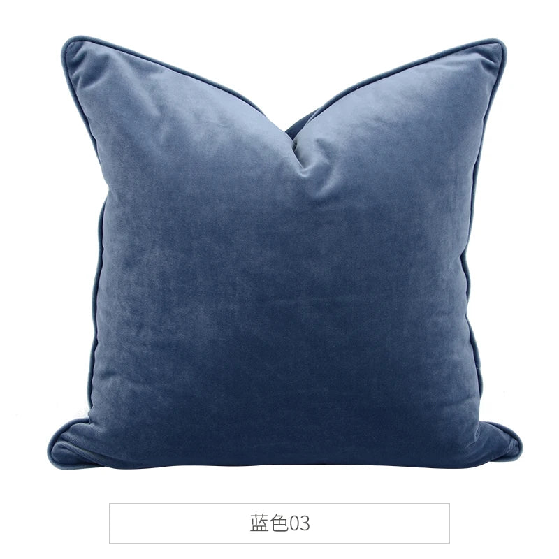 Medicci Home Luxurious Italy Velvet Pillowslip Throw Pillow Covers High Grade Solid Color Cushion Case For Living Room Sofa Bed