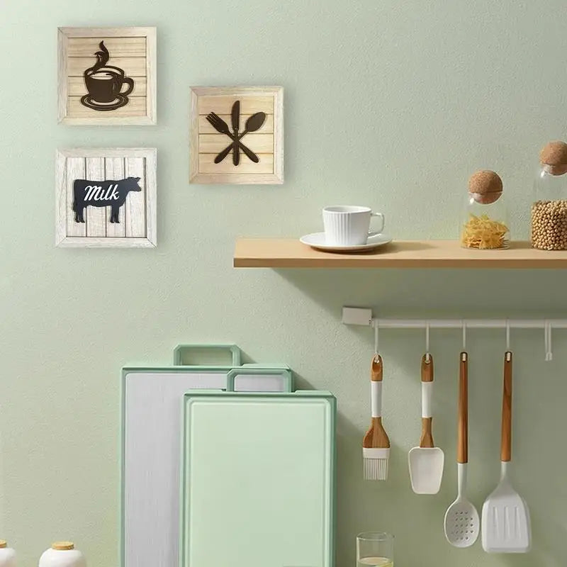 3 Framed Wall Art Decor