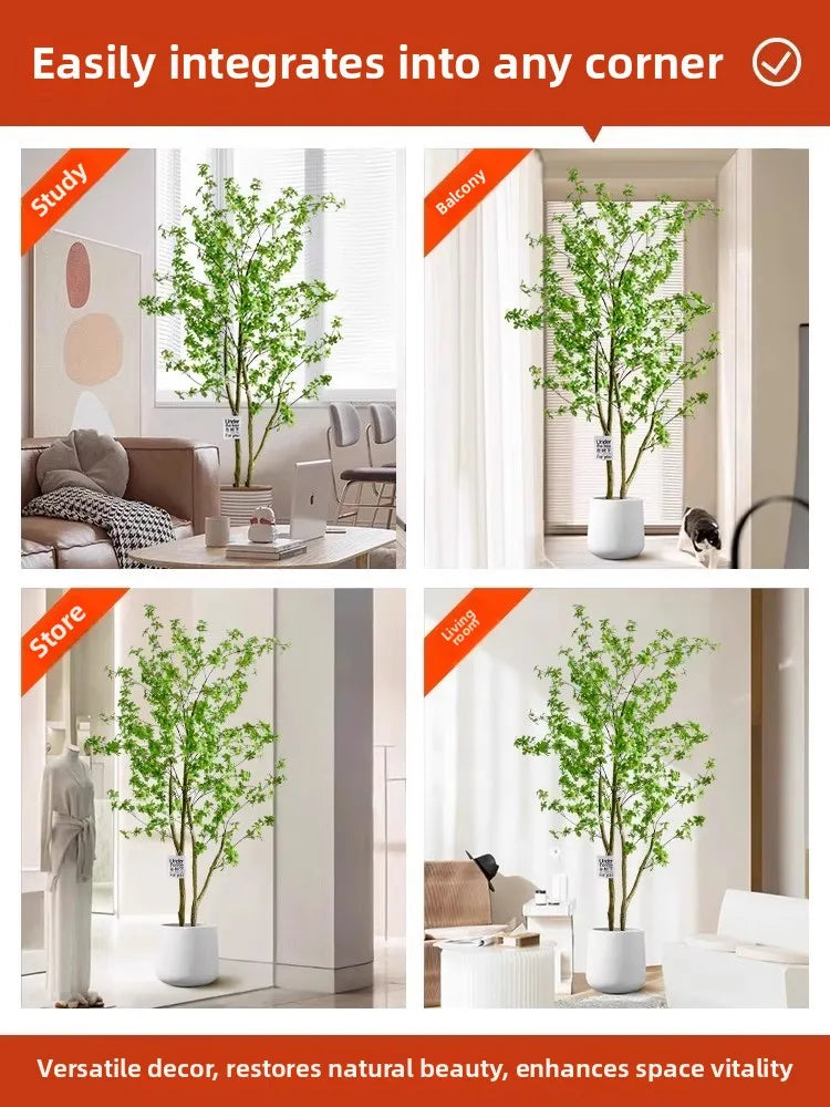 Indoor Living Room Decorative Faux-Beech Tree