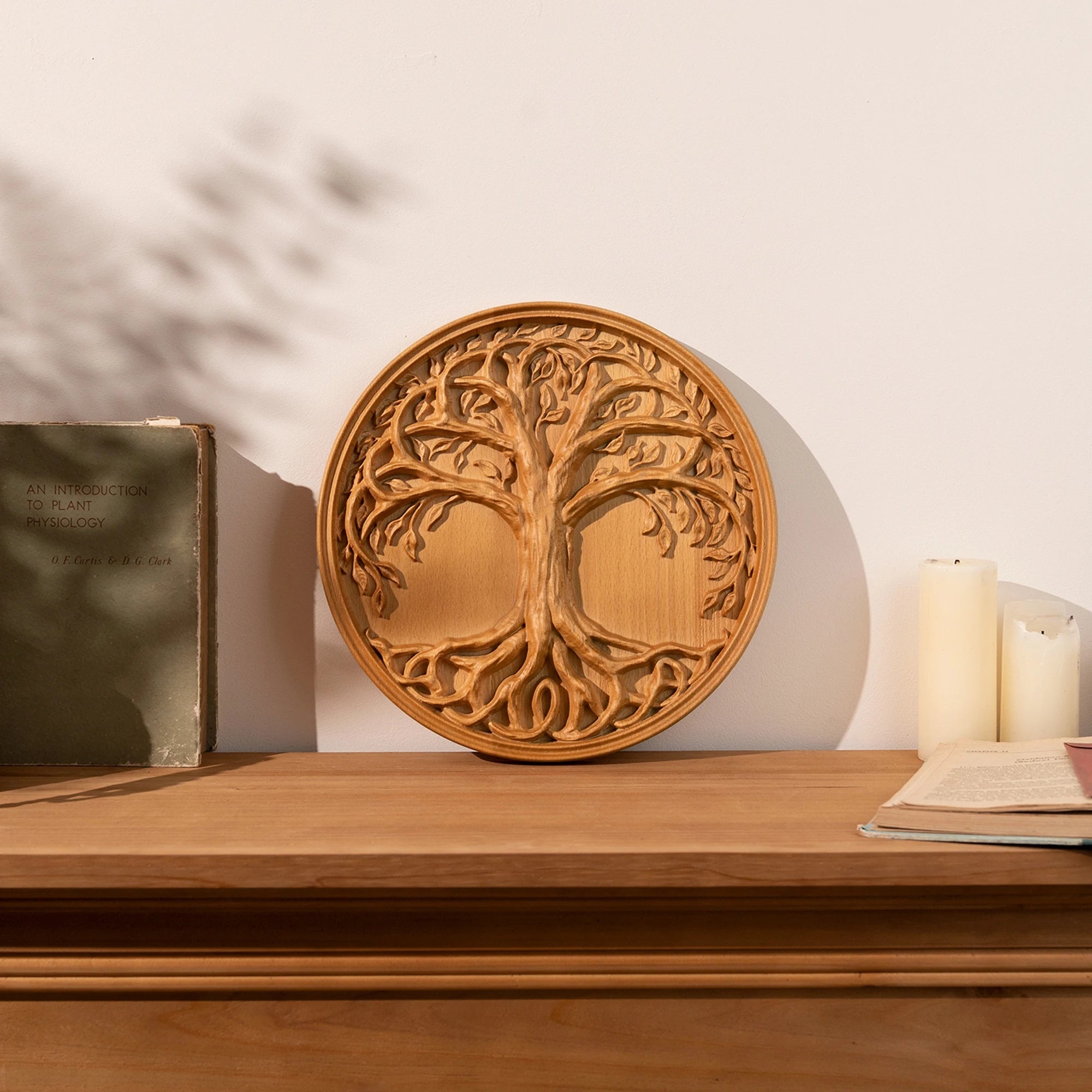 Tree of Life Wall Art Decoration, Family Tree Sign, Hanging Wooden Craft, Ornament for Home, Bedroom, Living Room Decor