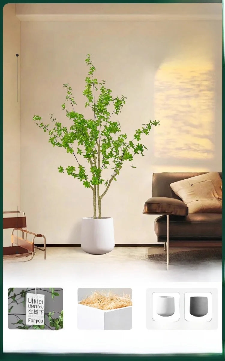 Indoor Living Room Decorative Faux-Beech Tree
