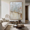 Modern Abstract Artwork  Minimalist Brown Beige Black Texture Painting Scandinavian Design for Home Wall Decor