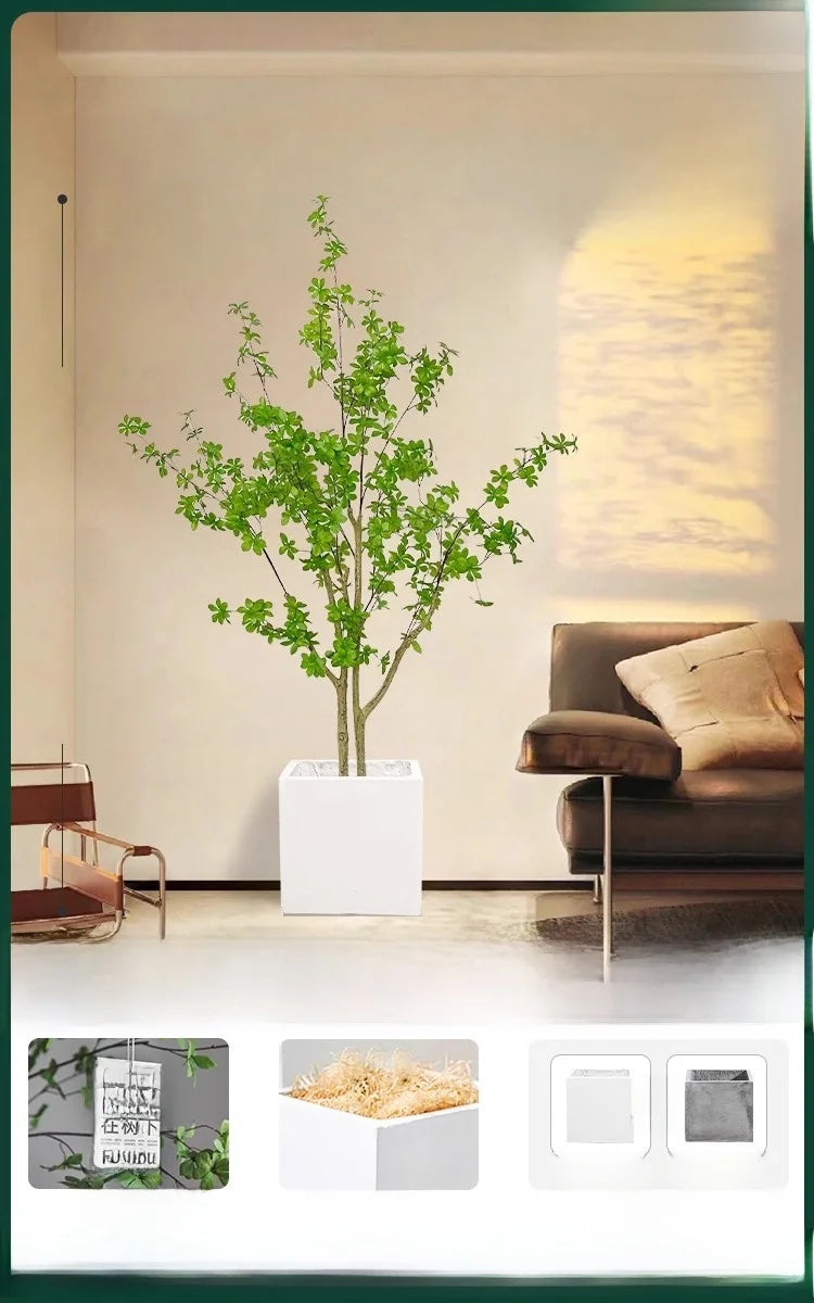 Indoor Living Room Decorative Faux-Beech Tree