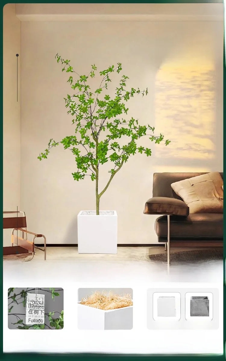 Indoor Living Room Decorative Faux-Beech Tree