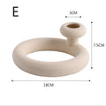 Nordic Polygon Circular Ceramic Vase