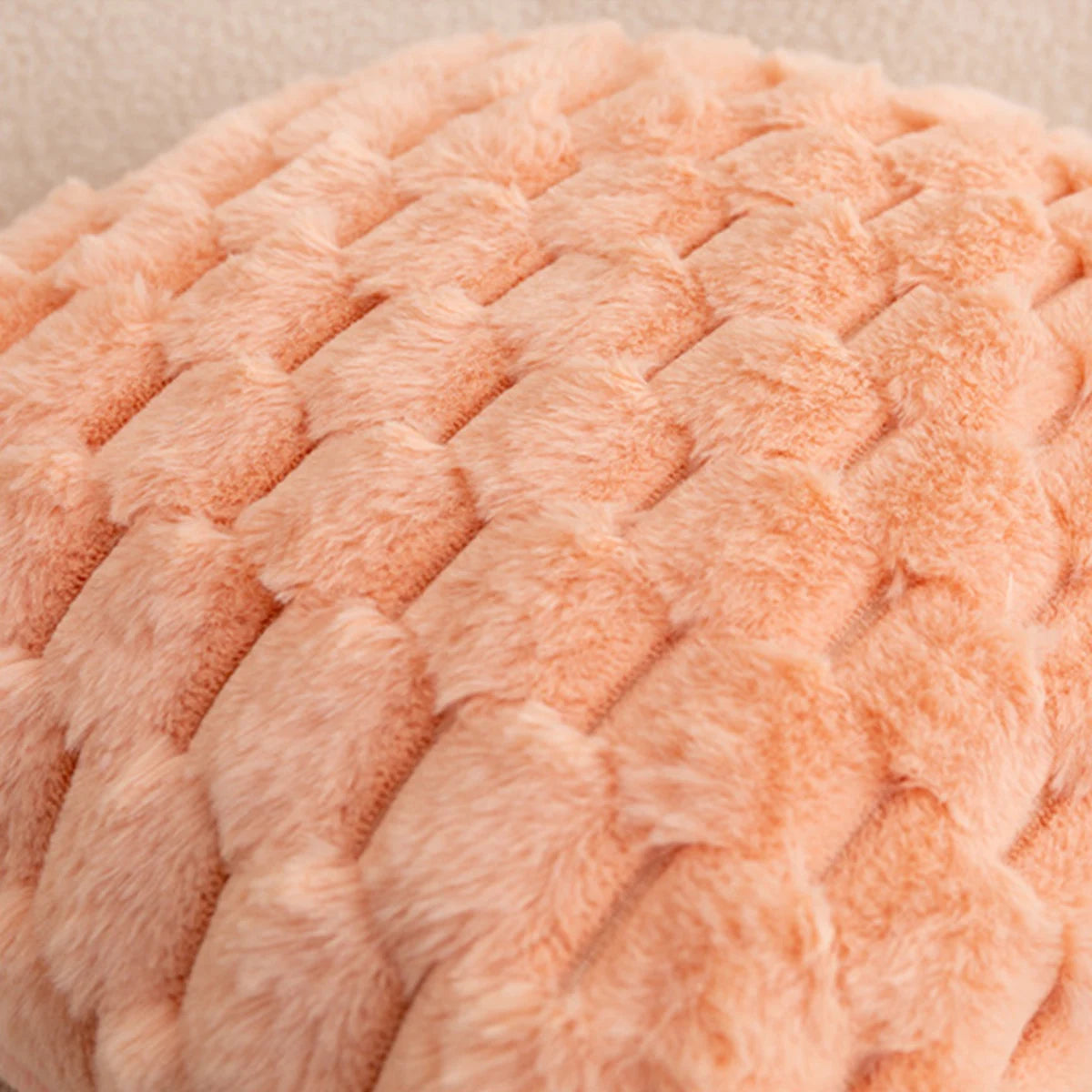 Pack of 2 artificial fur plush luxurious decorative throw pillow cover, for sofa, living room, and car interior（no pillowcore） ﻿