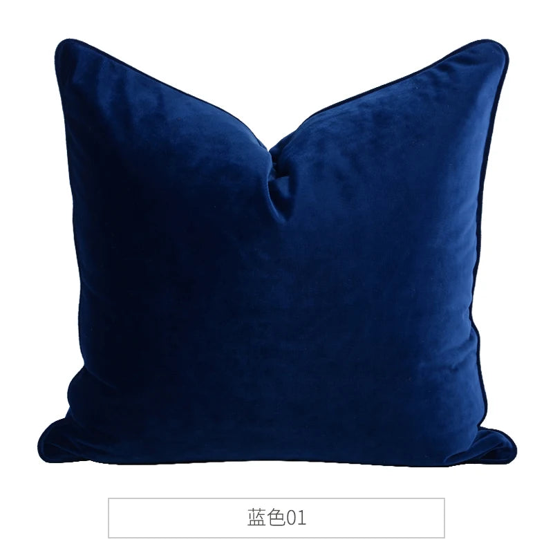 Medicci Home Luxurious Italy Velvet Pillowslip Throw Pillow Covers High Grade Solid Color Cushion Case For Living Room Sofa Bed