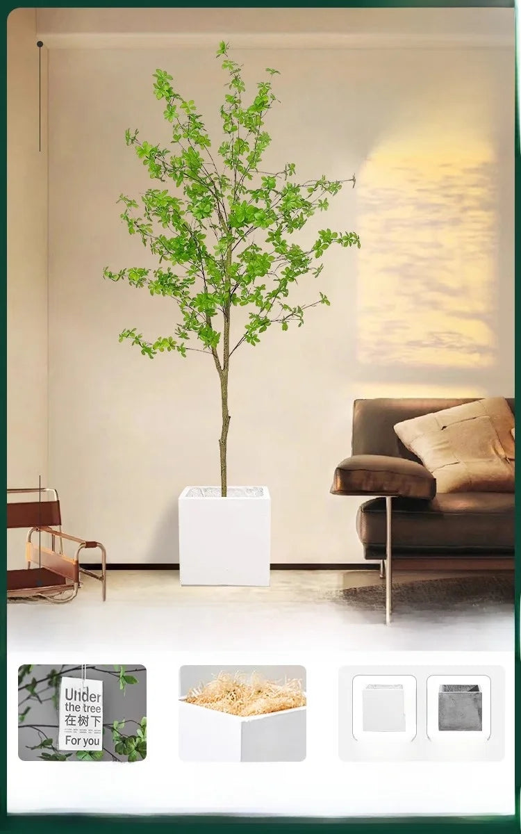 Indoor Living Room Decorative Faux-Beech Tree